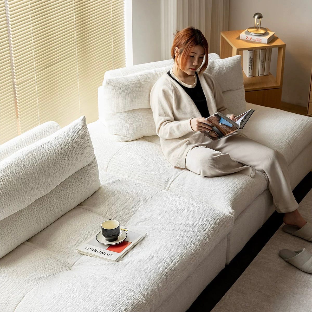 Home Atelier Caverin Scratch Resistant Modular Curve Sofa (Copy)