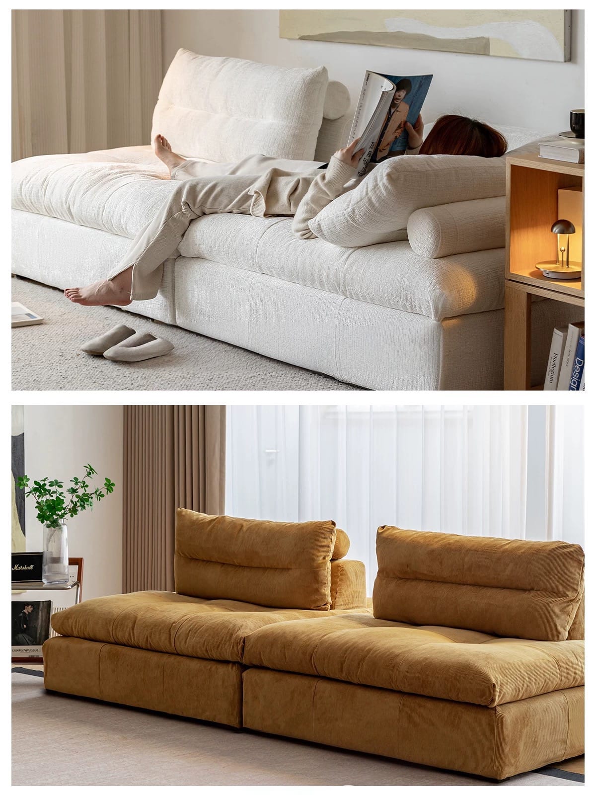 Home Atelier Caverin Scratch Resistant Modular Curve Sofa (Copy)