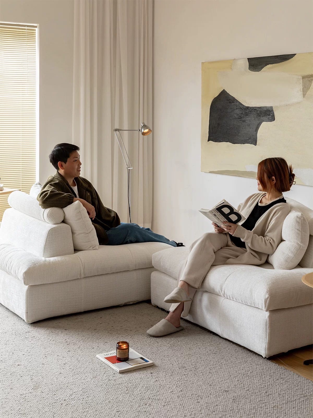 Home Atelier Caverin Scratch Resistant Modular Curve Sofa (Copy)