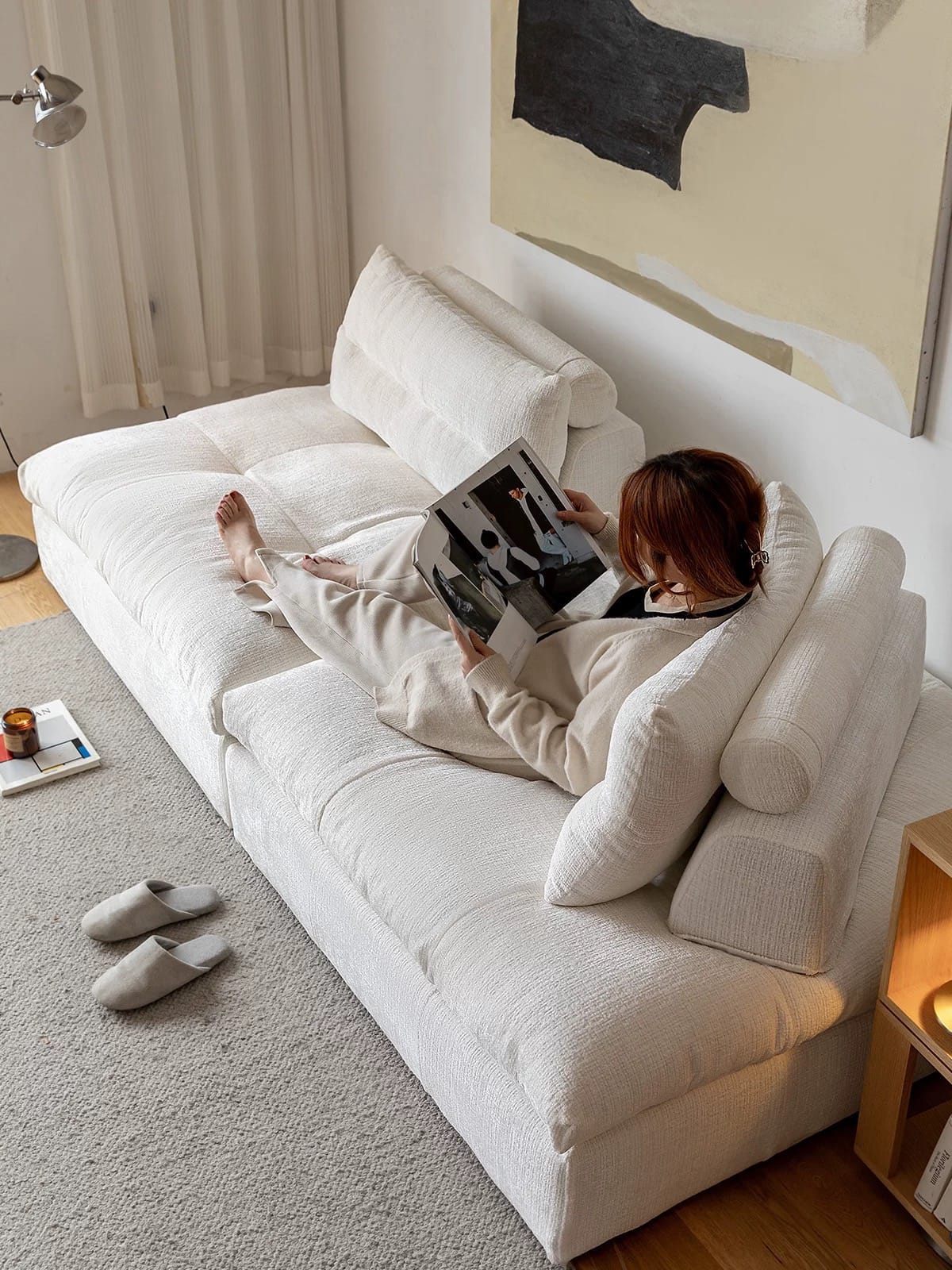 Home Atelier Caverin Scratch Resistant Modular Curve Sofa (Copy)