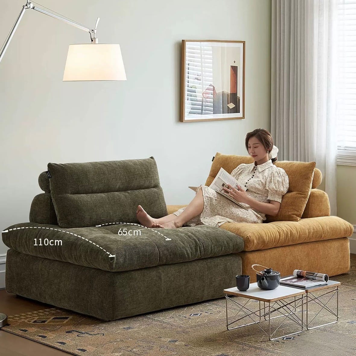 Home Atelier Caverin Scratch Resistant Modular Curve Sofa (Copy)