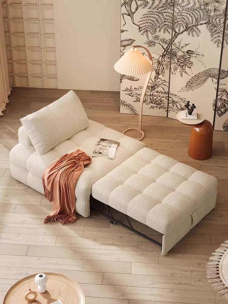 Home Atelier Cecil Tufted Pull-out Boucle Sofa Bed