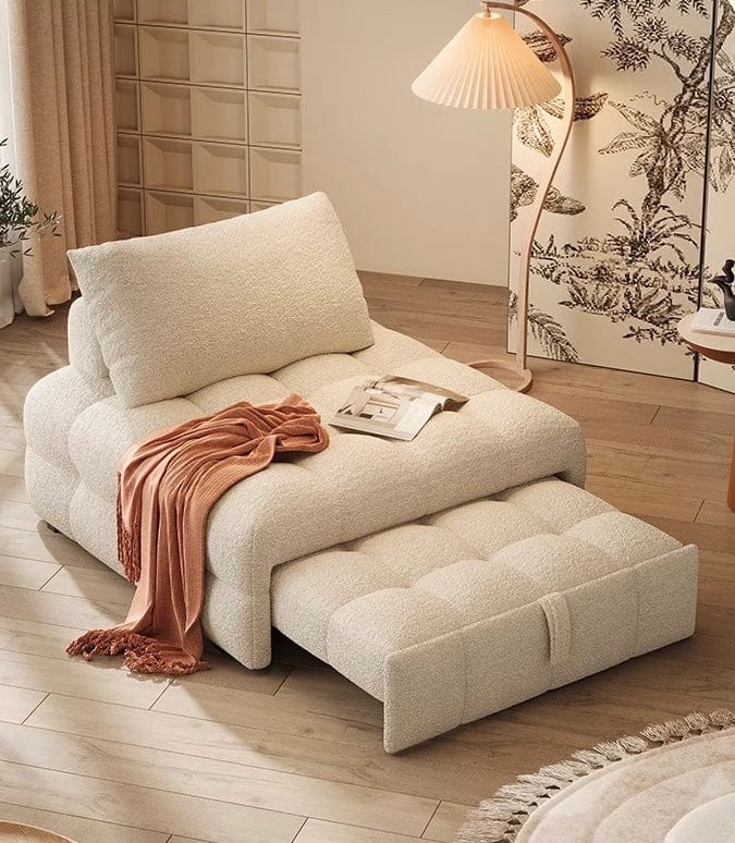 Home Atelier Cecil Tufted Pull-out Boucle Sofa Bed