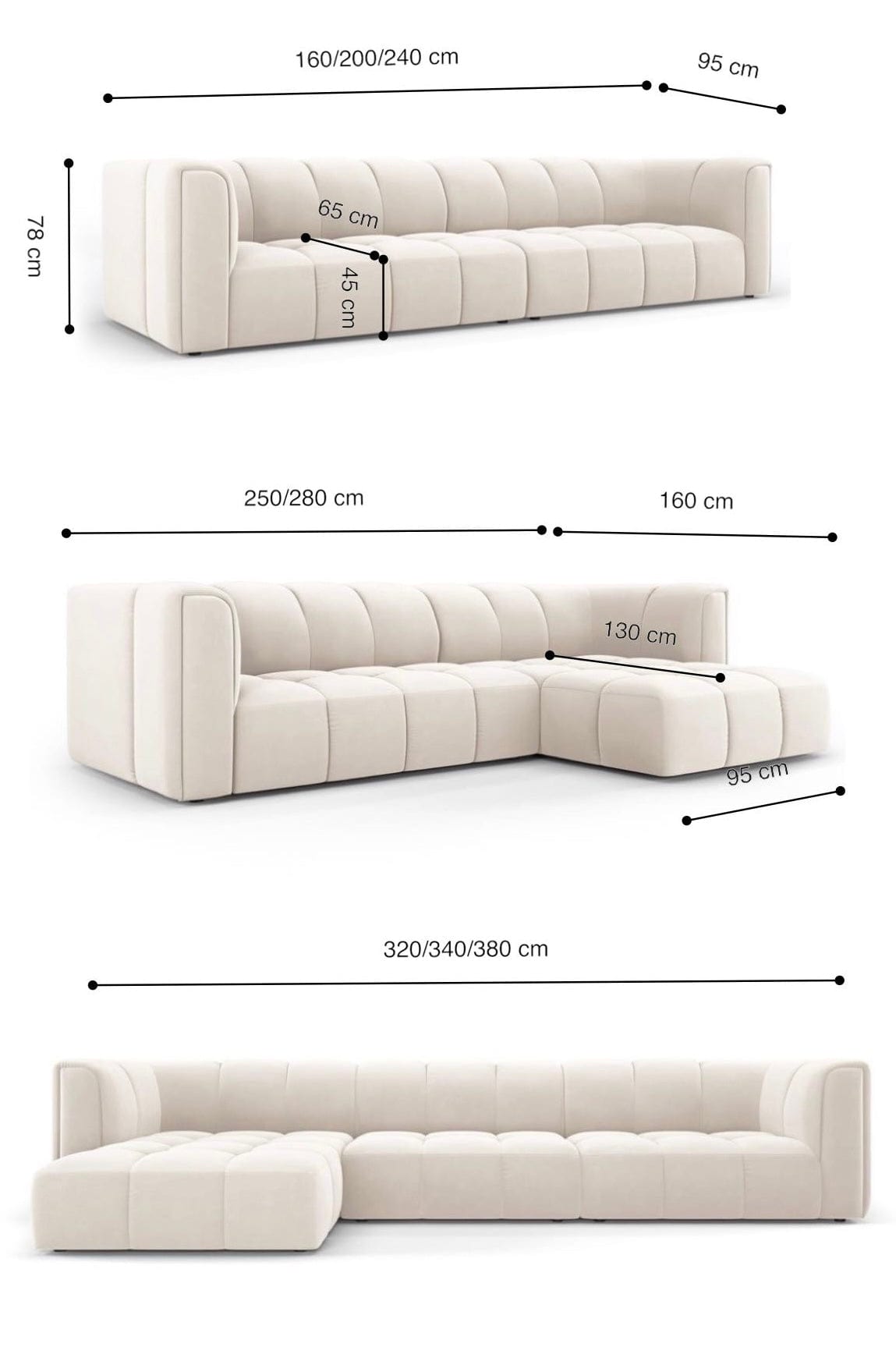 Home Atelier Celine Scratch Resistant Sectional Sofa