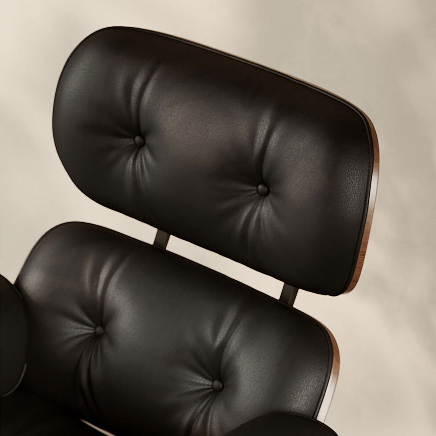 Home Atelier Chairs With Ottoman Mid-Century Modern Leather Lounge Chair and Ottoman Set