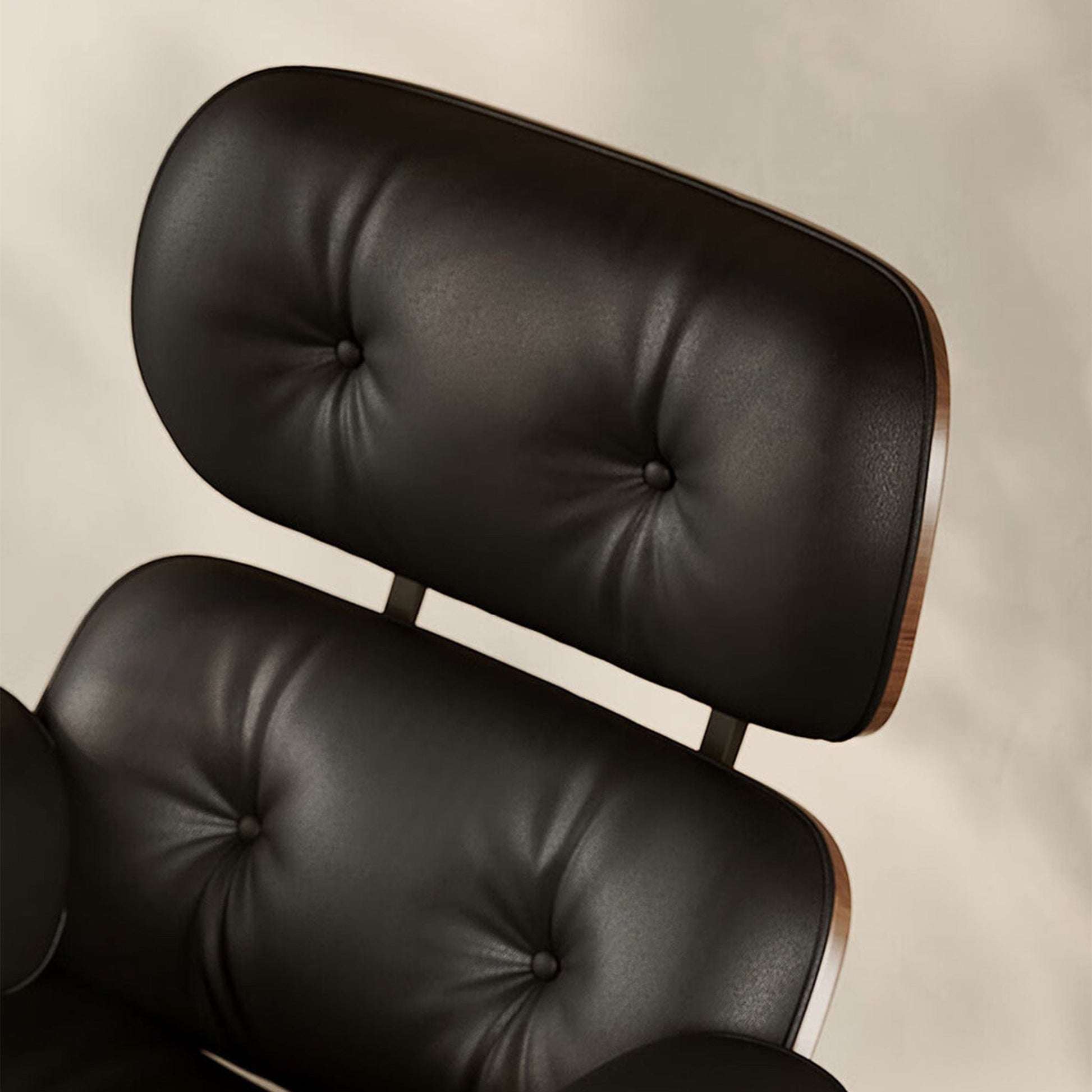 Home Atelier Chairs With Ottoman Mid-Century Modern Leather Lounge Chair and Ottoman Set