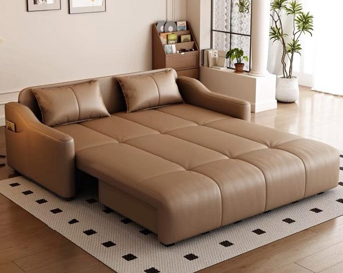 Home Atelier Chiraz Genuine Leather Electric Sofa Bed