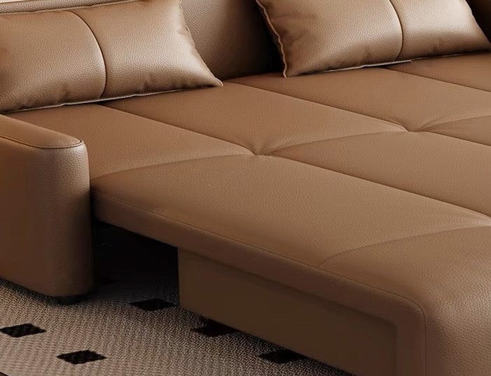 Home Atelier Chiraz Genuine Leather Electric Sofa Bed