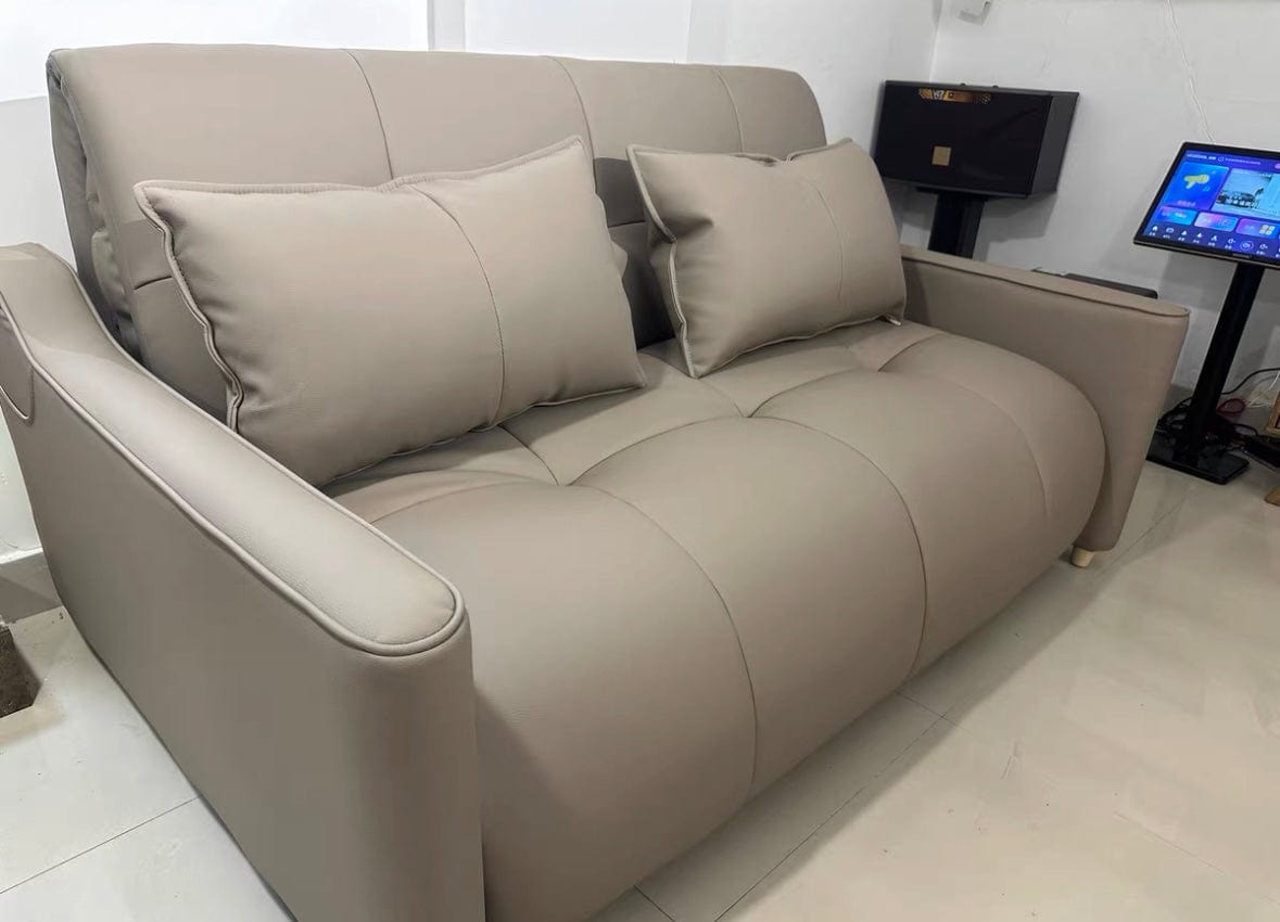 Home Atelier Chiraz Genuine Leather Electric Sofa Bed