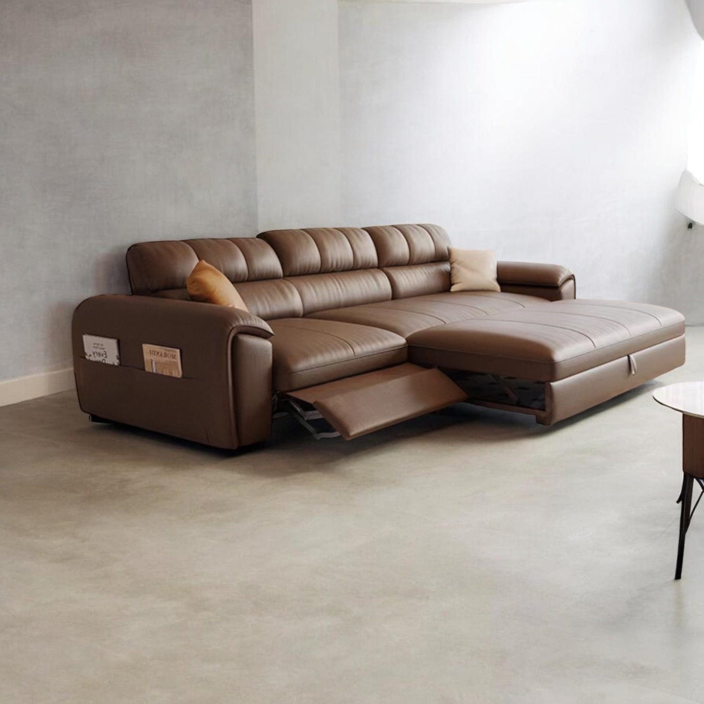 Home Atelier Christen Electric Recliner Leather Sofa Bed