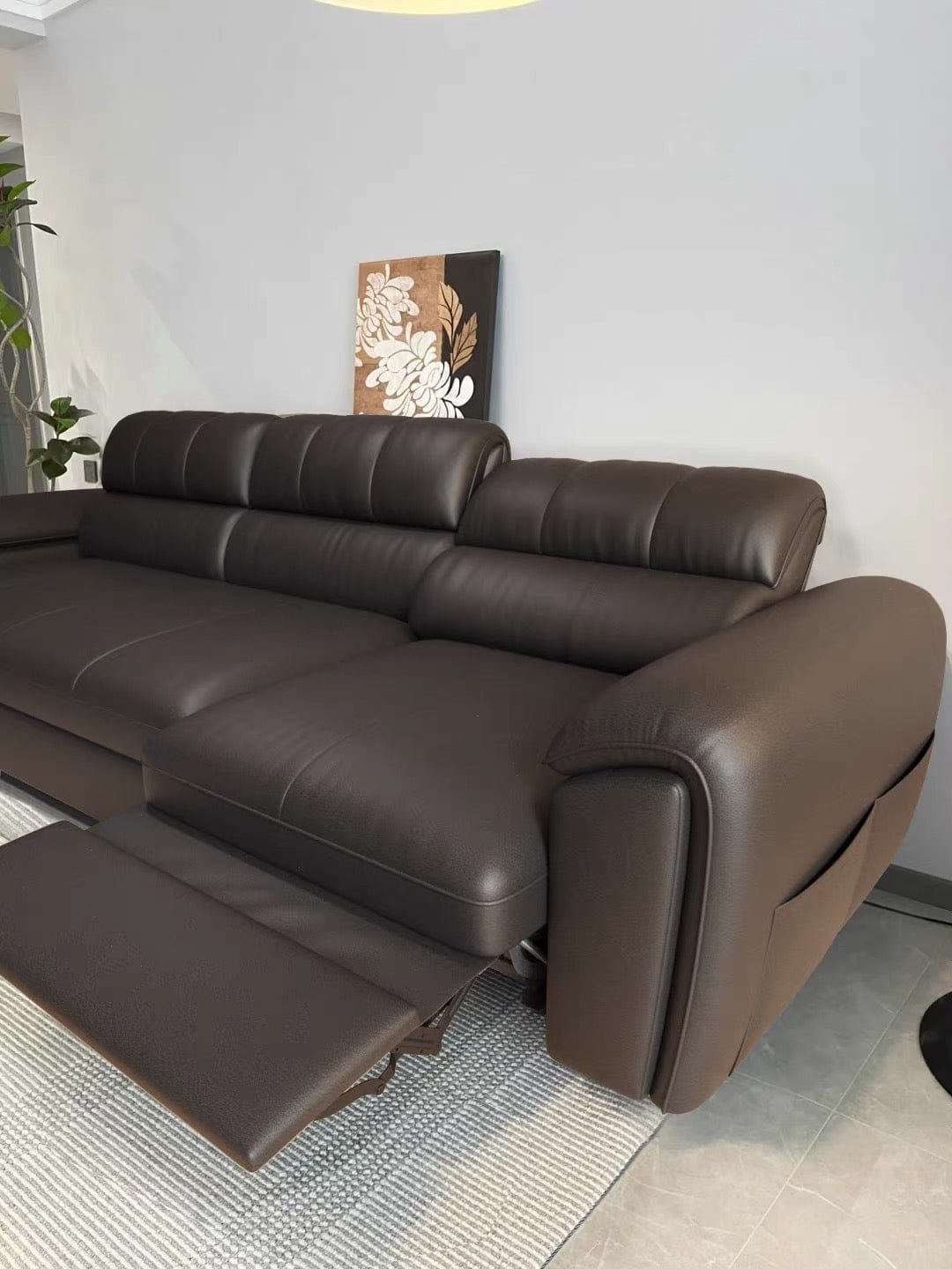 Home Atelier Christen Electric Recliner Leather Sofa Bed
