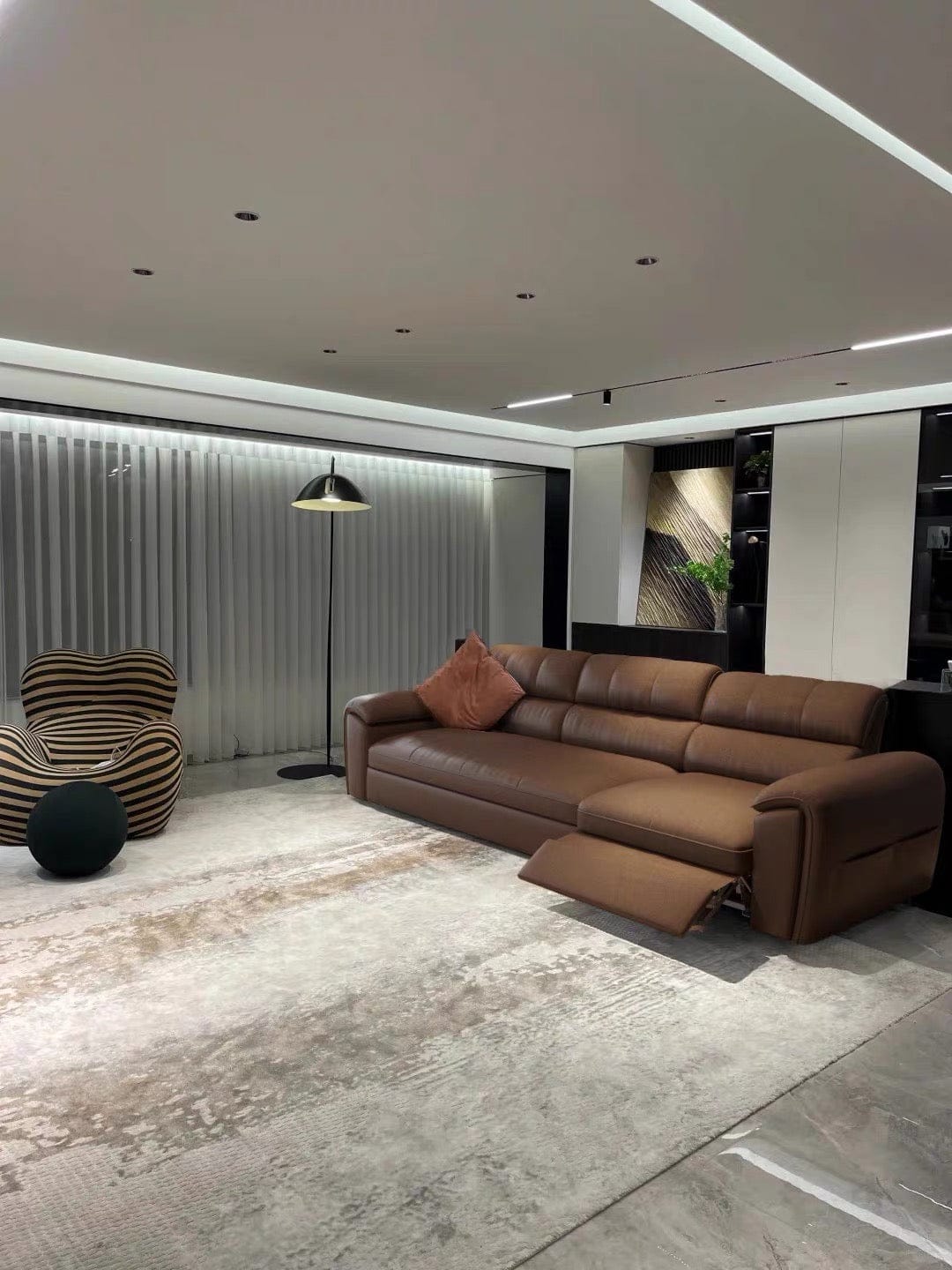 Home Atelier Christen Electric Recliner Leather Sofa Bed