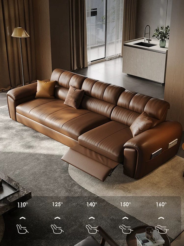 Home Atelier Christen Electric Recliner Leather Sofa Bed