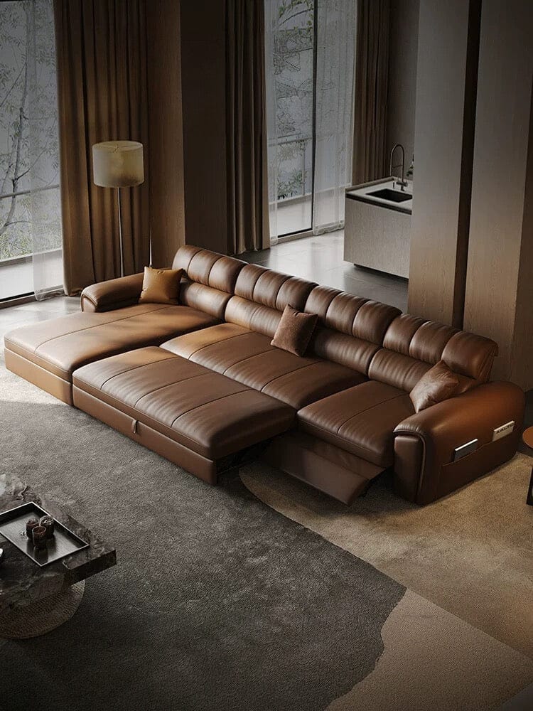 Home Atelier Christen Electric Recliner Leather Sofa Bed
