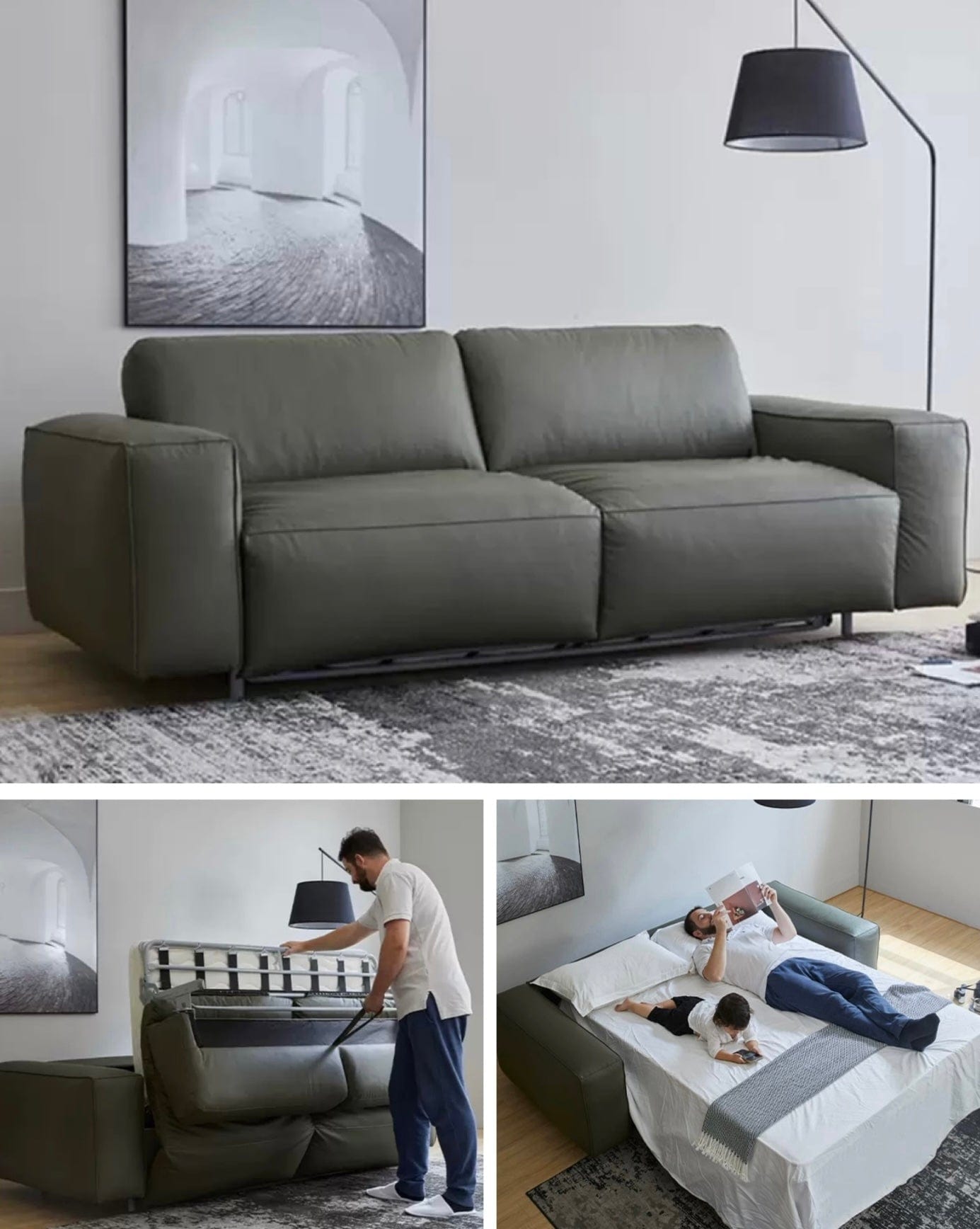 Home Atelier Ciselle Foldable Sofa Bed with Mattress