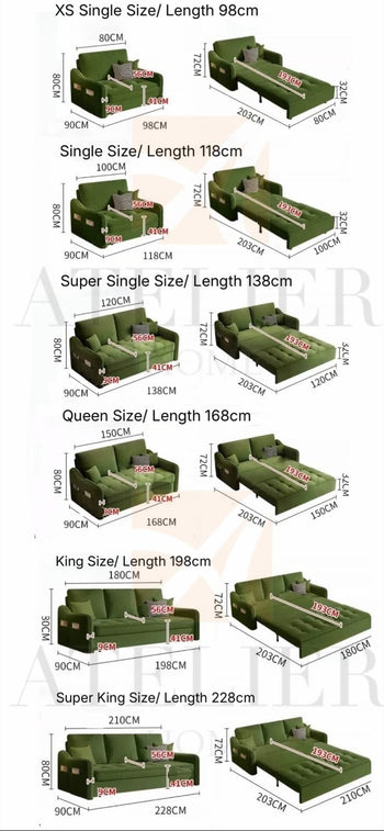 Home Atelier Clavo Pull-out Storage Sofa Bed