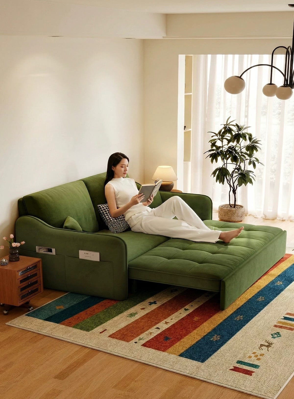Home Atelier Clavo Pull-out Storage Sofa Bed (Copy)