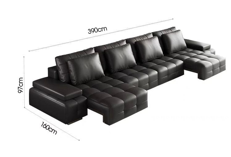 Home Atelier Claymore Electric Motorized Leather Sofa Bed