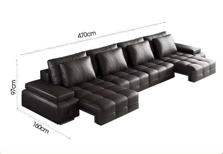 Home Atelier Claymore Electric Motorized Leather Sofa Bed