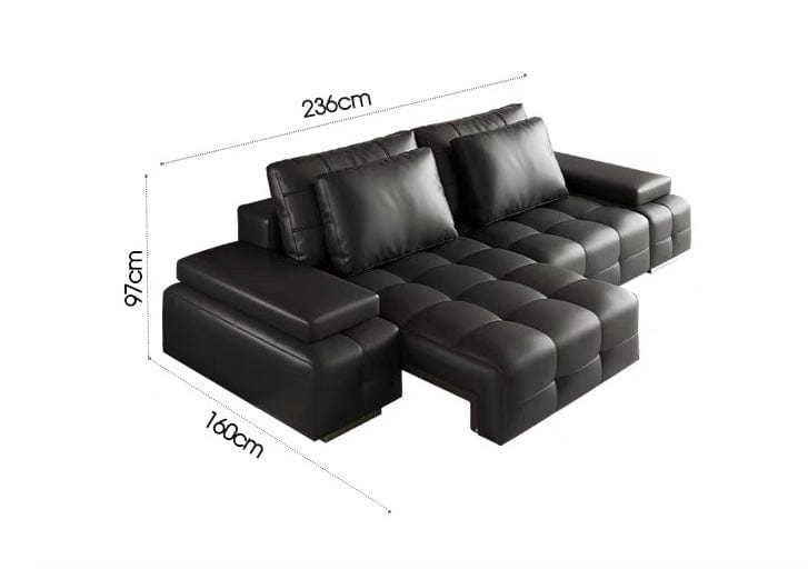 Home Atelier Claymore Electric Motorized Leather Sofa Bed