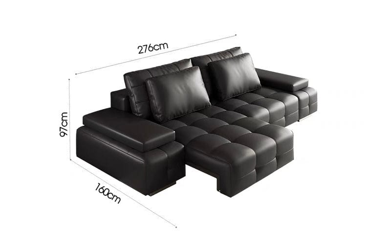 Home Atelier Claymore Electric Motorized Leather Sofa Bed