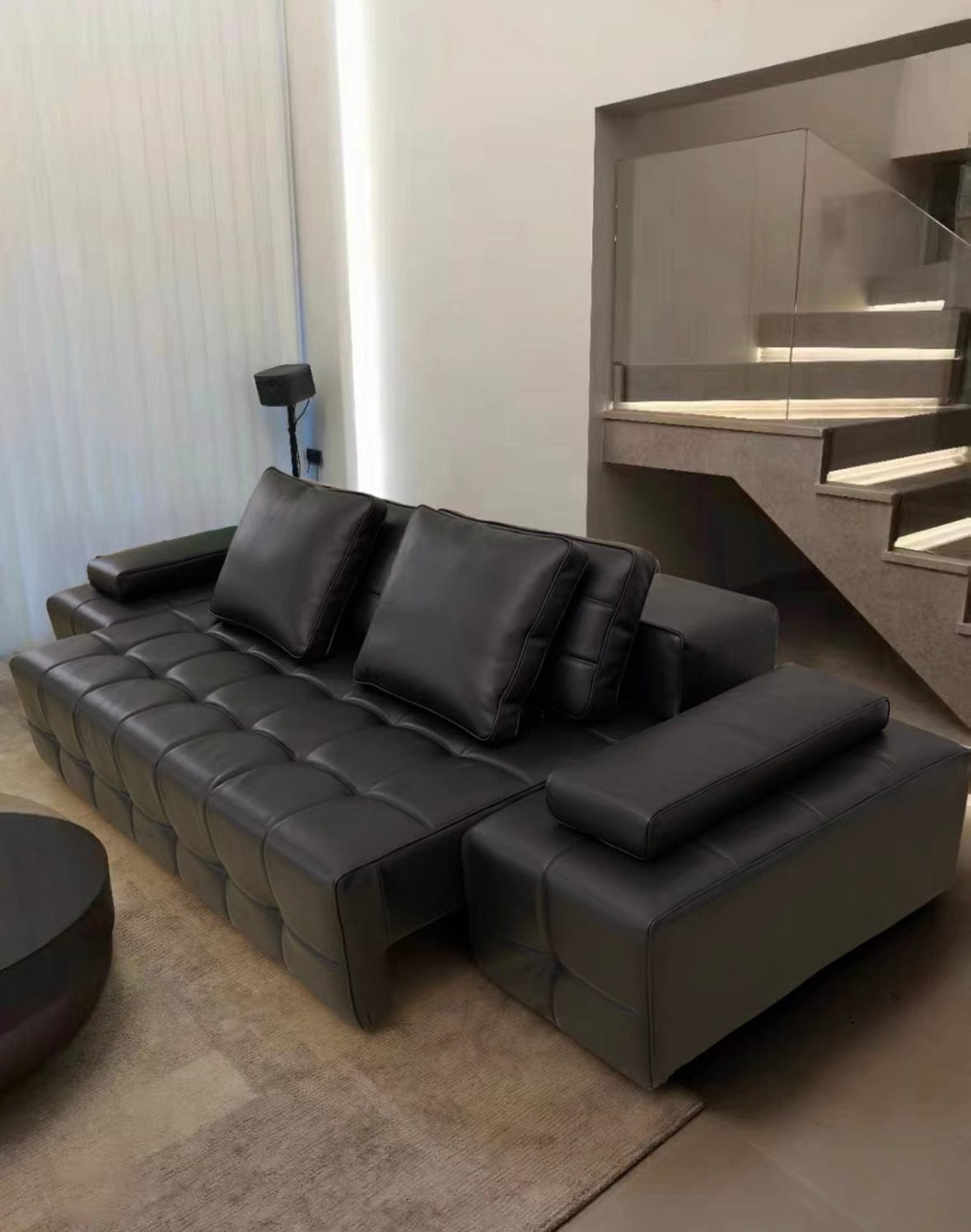 Home Atelier Claymore Electric Motorized Leather Sofa Bed