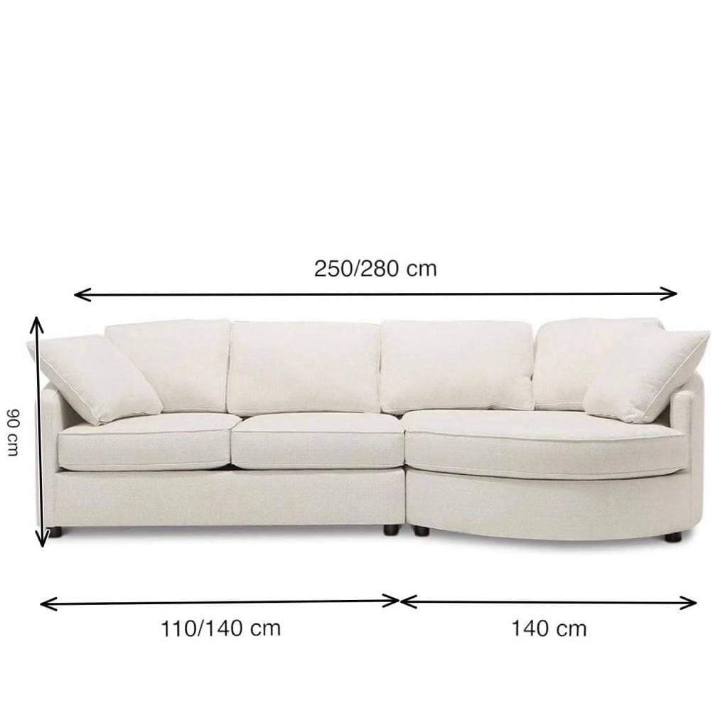 Home Atelier Collin Sectional Curve Chaise Sofa