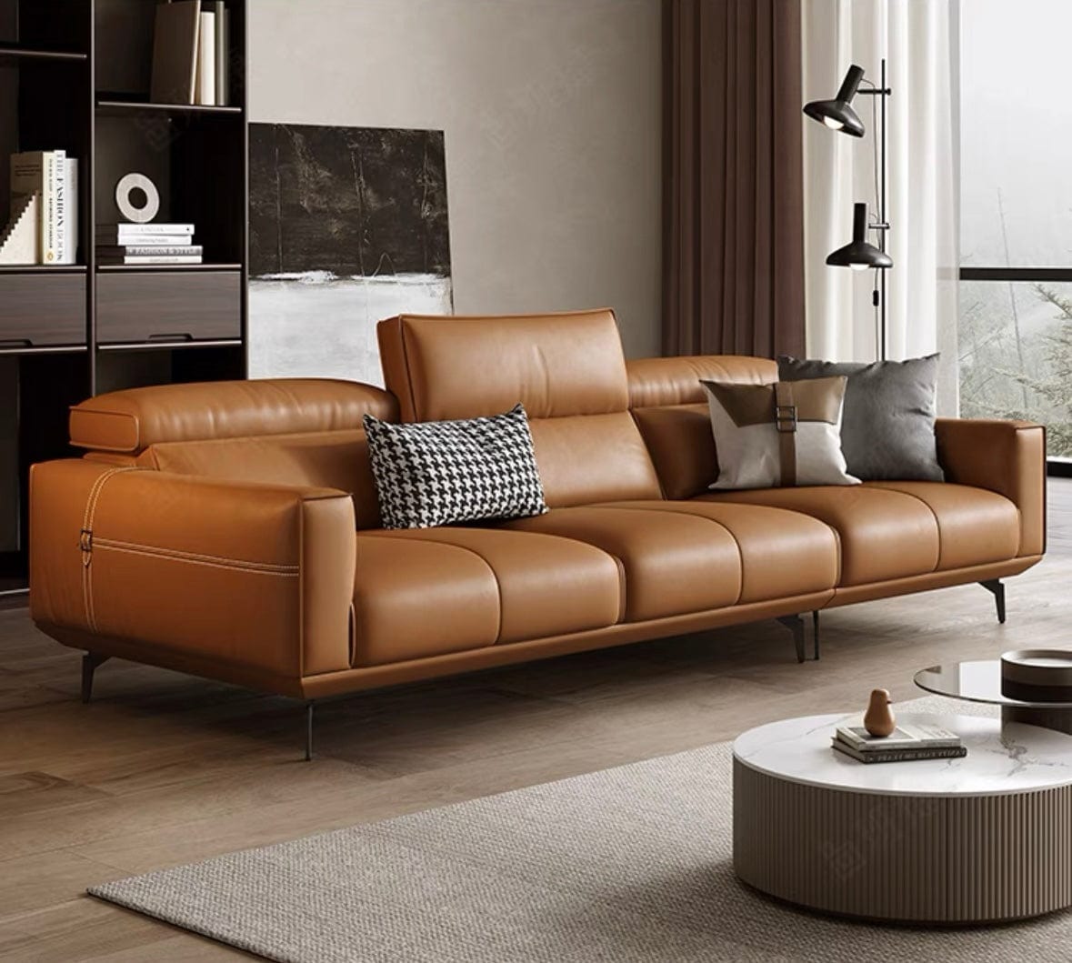 Home Atelier Copy of Alexus Leather Sectional Sofa