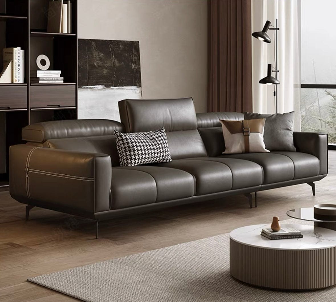 Home Atelier Copy of Alexus Leather Sectional Sofa