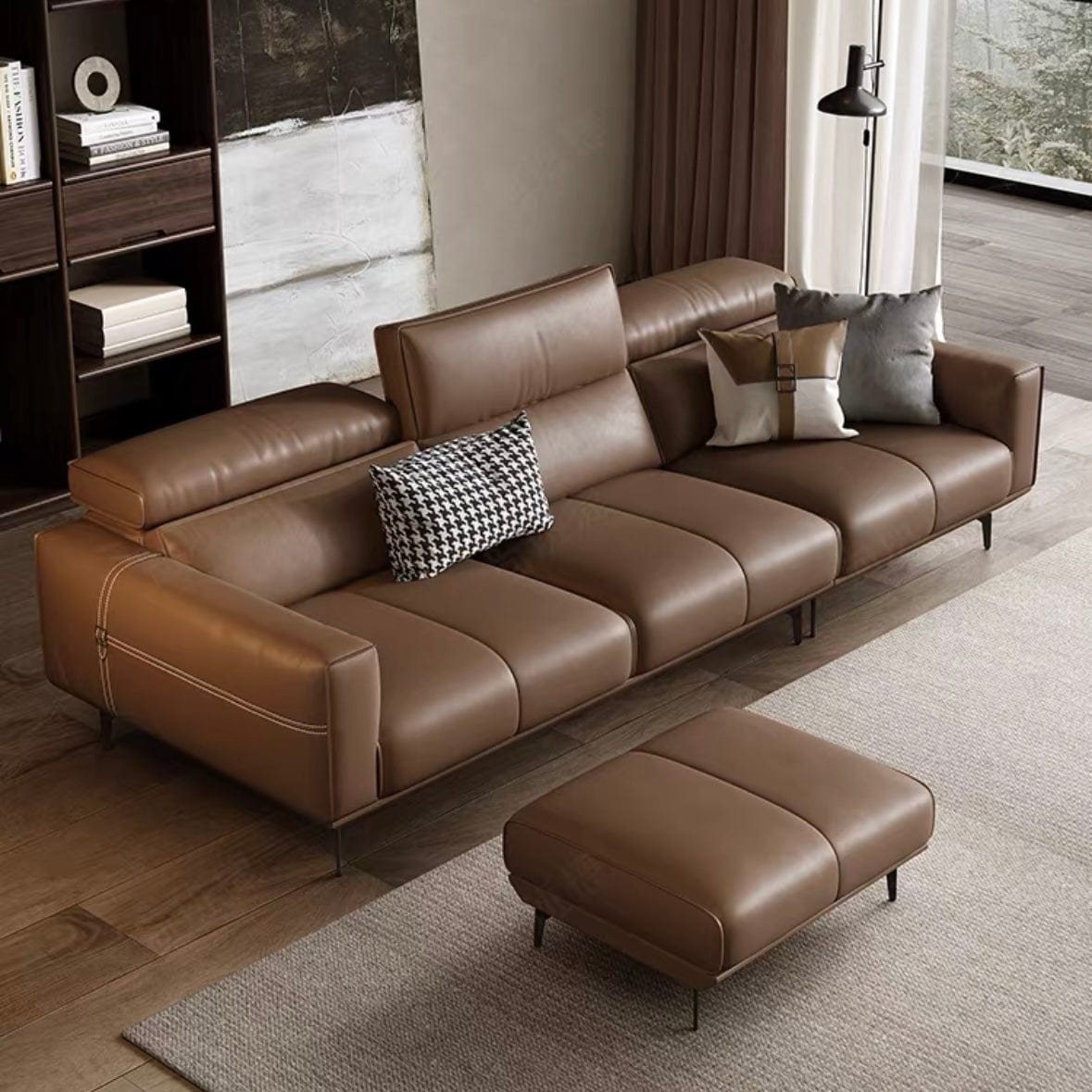 Alexus Leather Sofa Home Atelier
