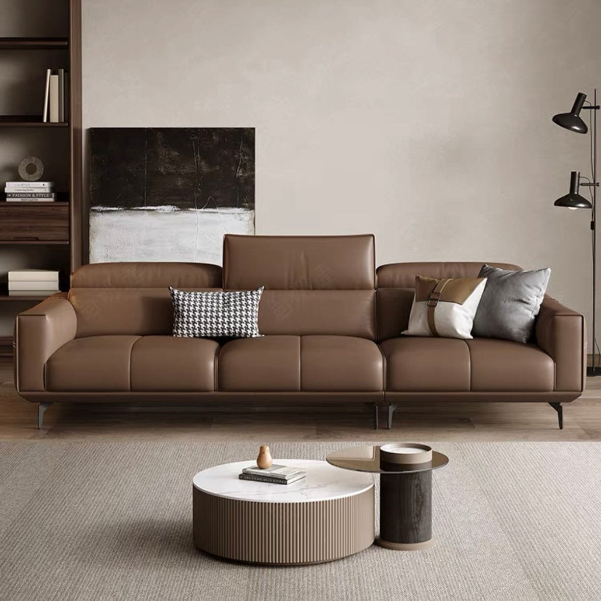 Home Atelier Copy of Alexus Leather Sectional Sofa