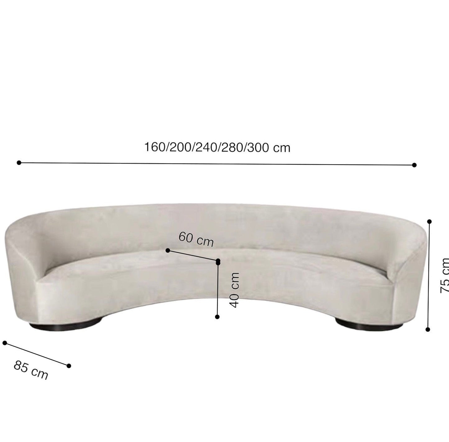 Home Atelier Corine Boucle Curve Sofa