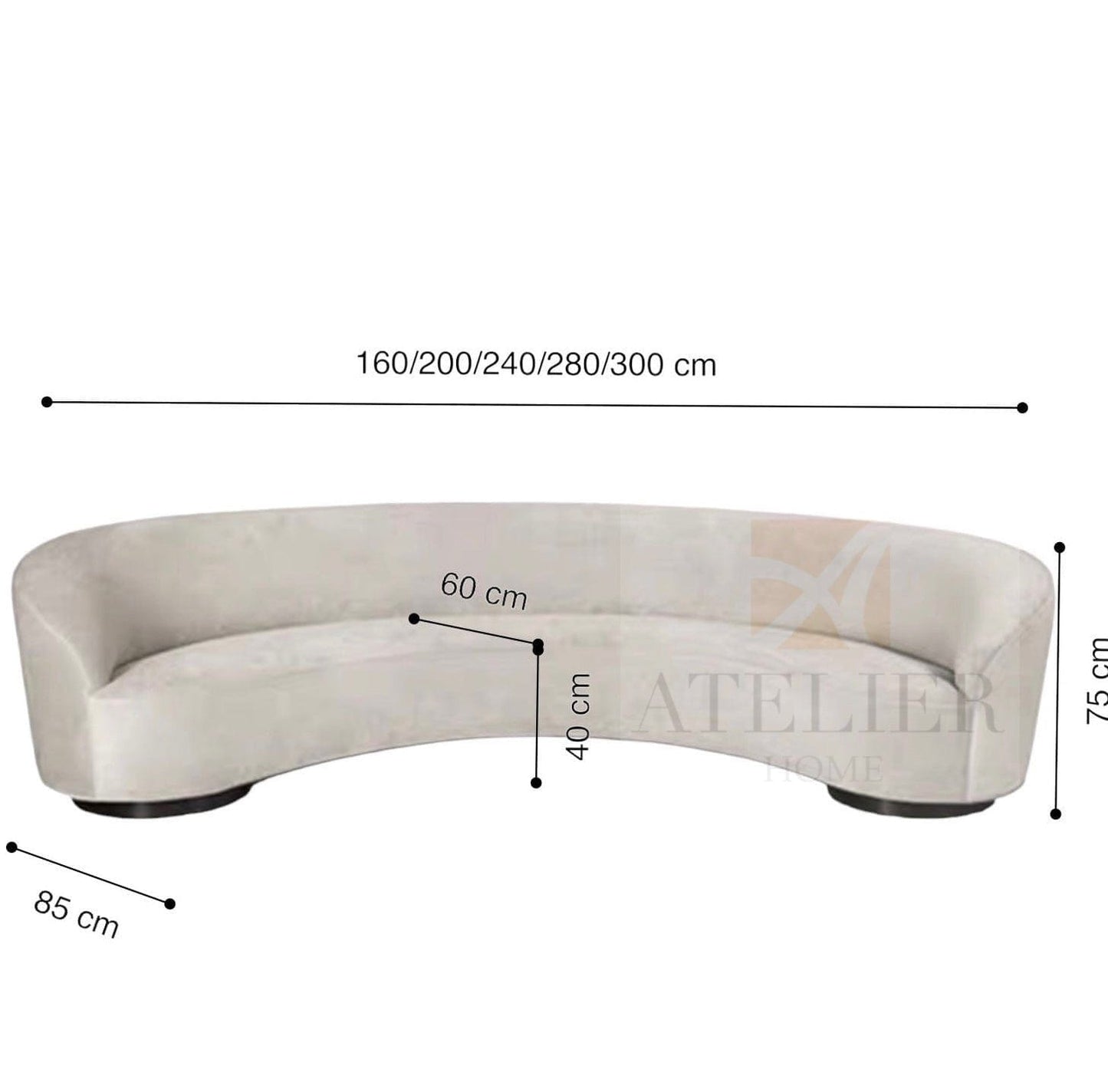 Home Atelier Corine Curve Sofa
