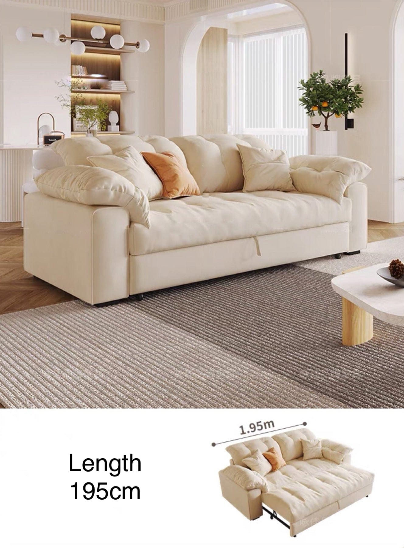 Home Atelier Craig Scratch Resistant Sofa Bed