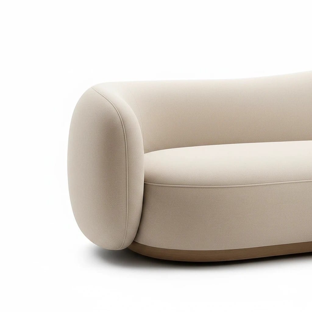 Home Atelier Curved Contemporary Living Room Sofa