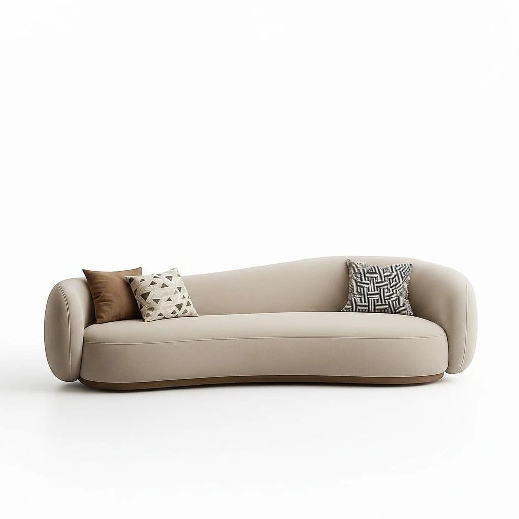 Home Atelier Curved Contemporary Living Room Sofa