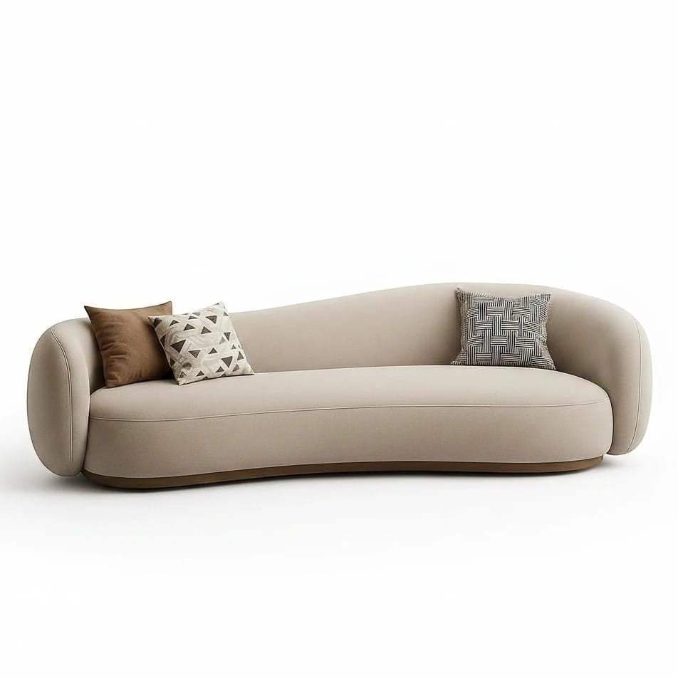 Home Atelier Curved Contemporary Living Room Sofa