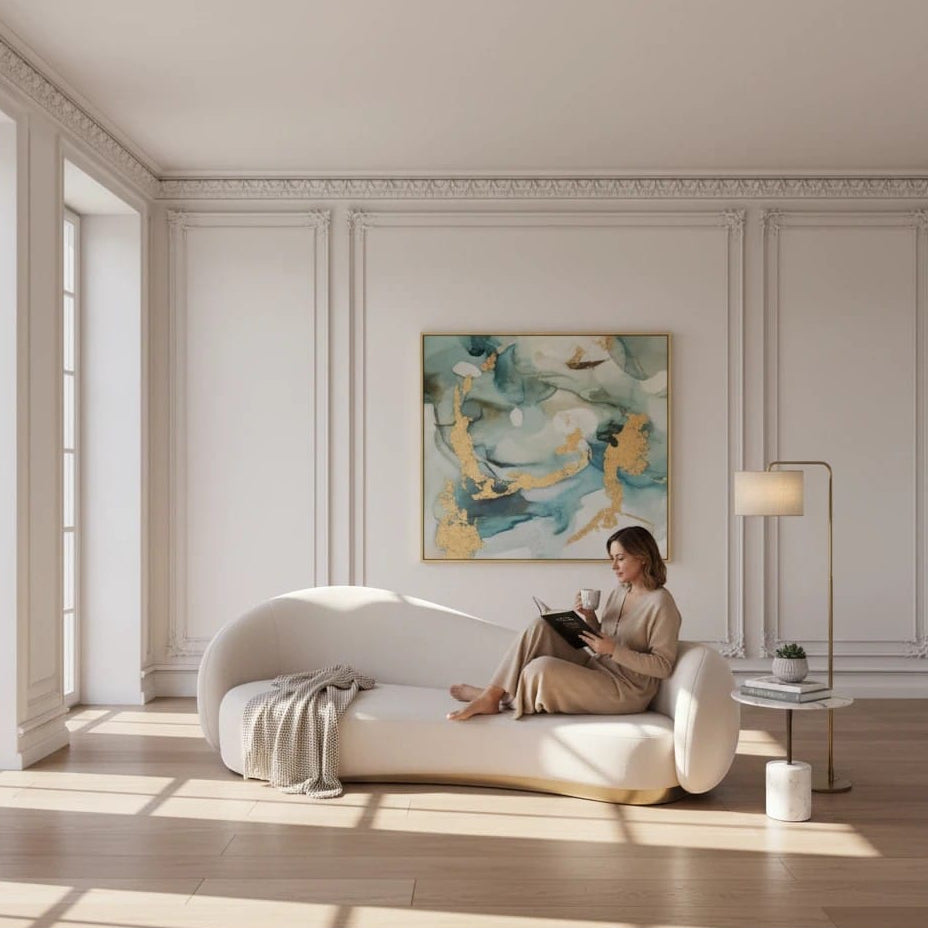 Home Atelier Curved Contemporary Living Room Sofa