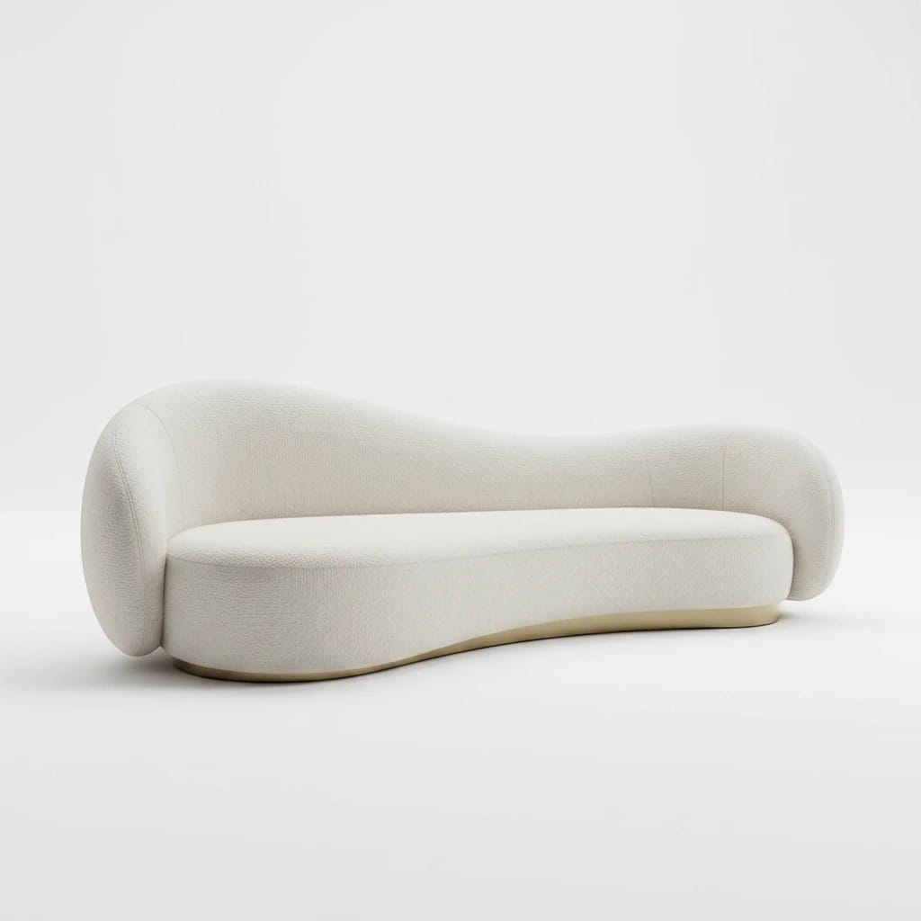 Home Atelier Curved Contemporary Living Room Sofa