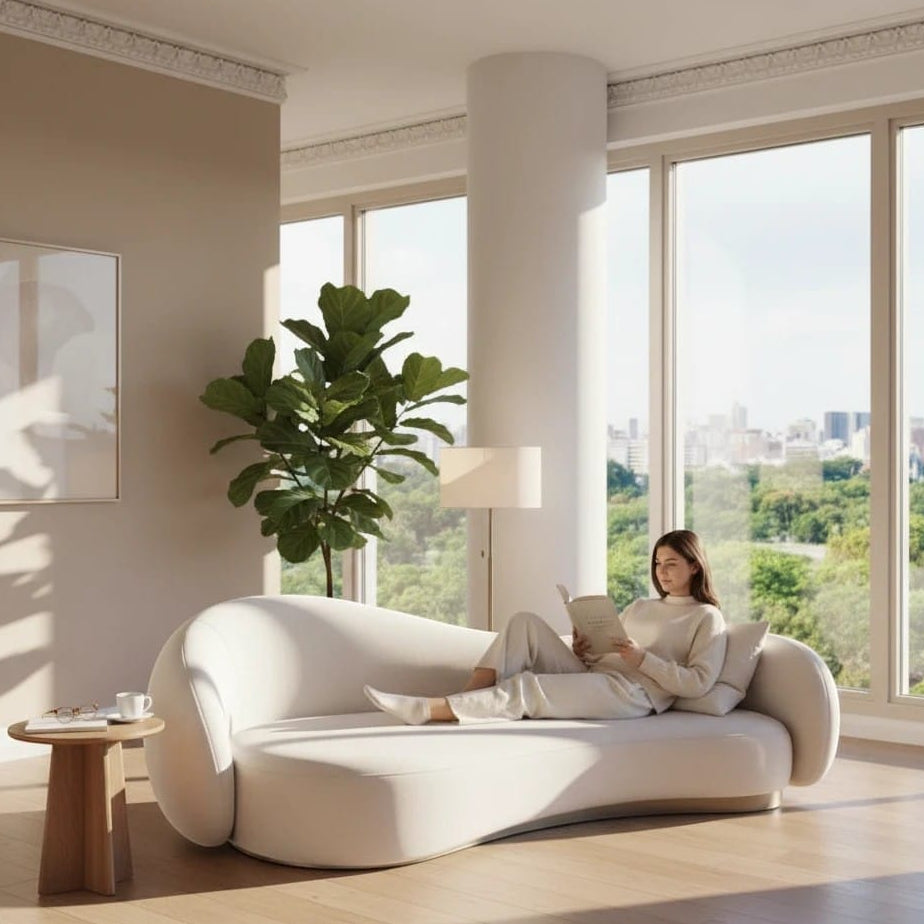 Home Atelier Curved Contemporary Living Room Sofa