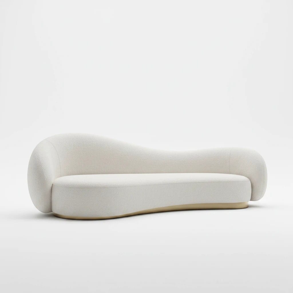 Home Atelier Curved Contemporary Living Room Sofa