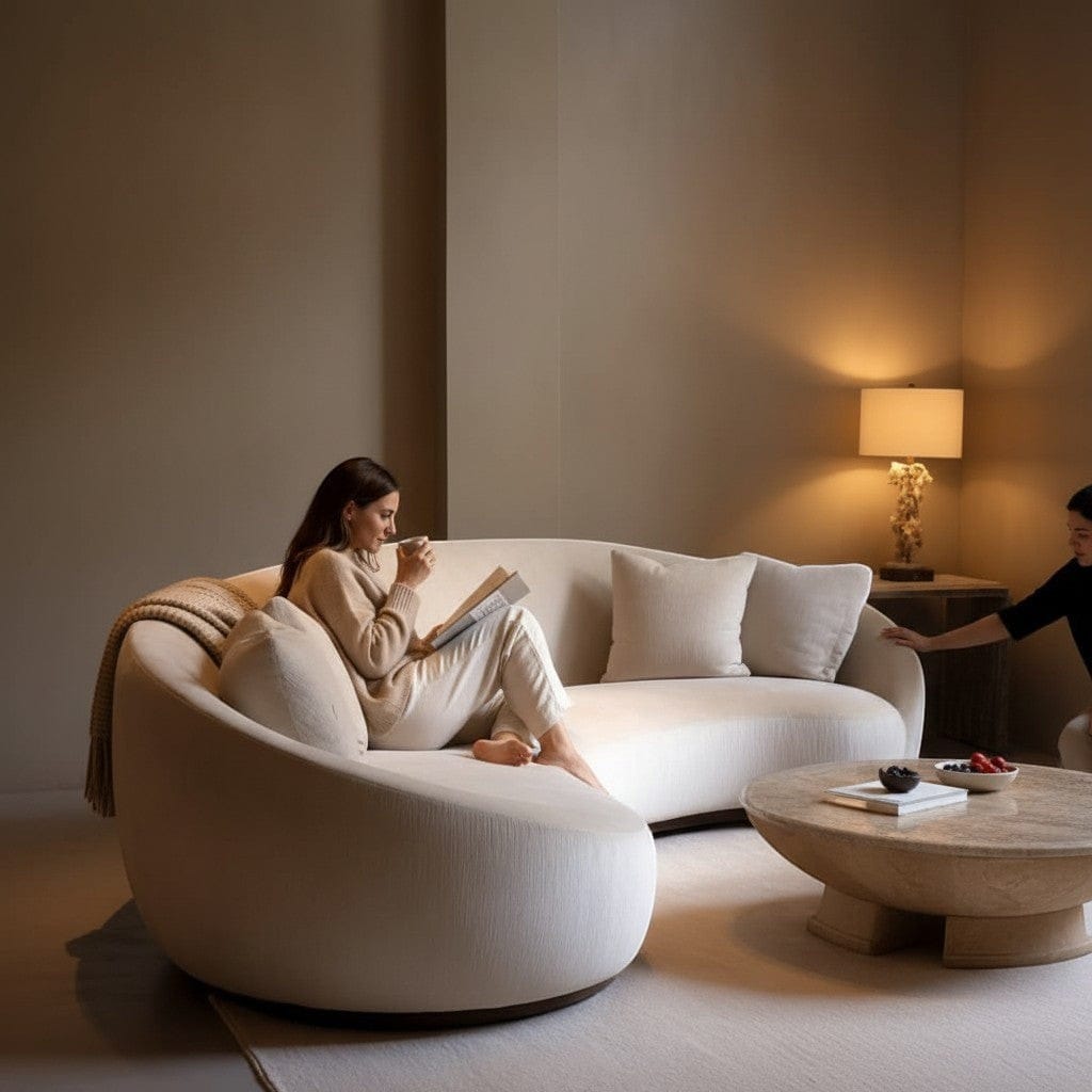 Home Atelier Curved Contemporary Living Room Sofa