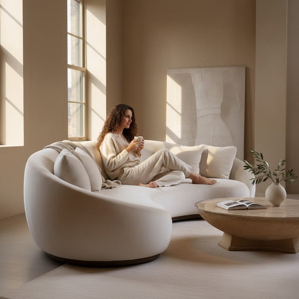 Home Atelier Curved Contemporary Living Room Sofa