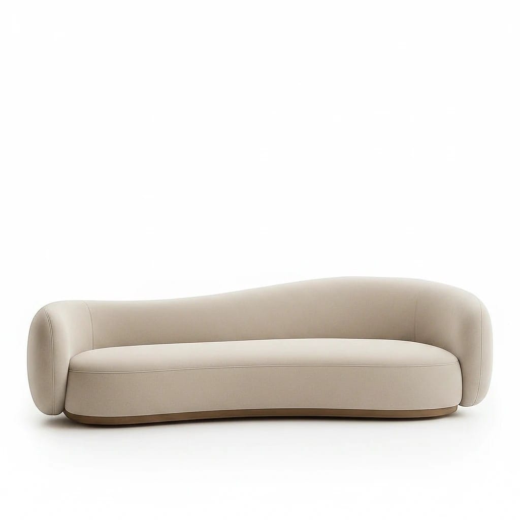 Home Atelier Curved Contemporary Living Room Sofa