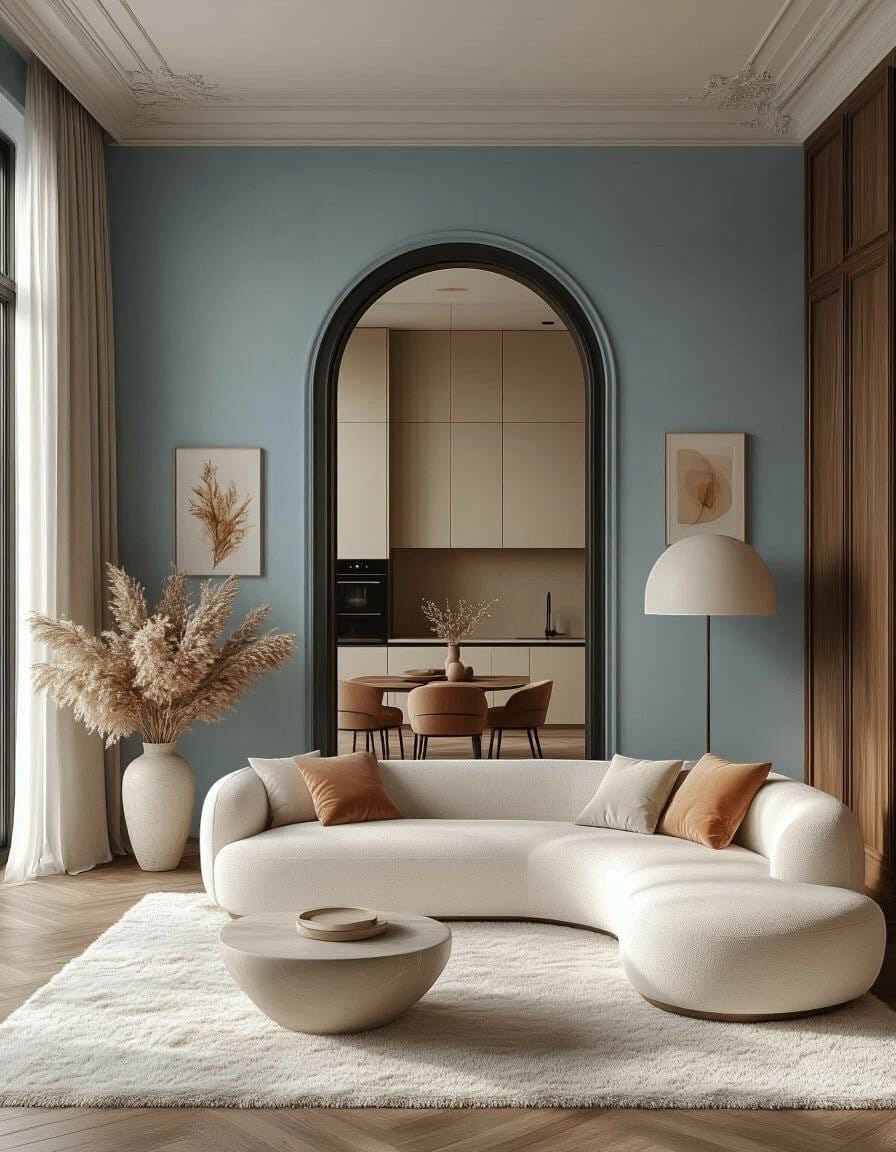 Home Atelier Curved Modern Living Room Sofa