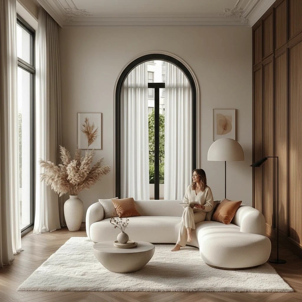 Home Atelier Curved Modern Living Room Sofa