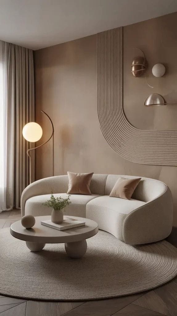 Home Atelier Curved Modern Living Room Sofa