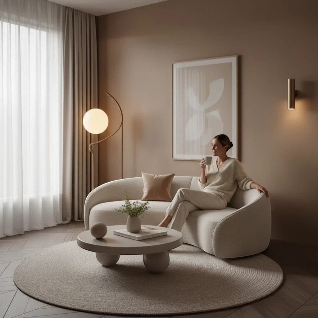 Home Atelier Curved Modern Living Room Sofa