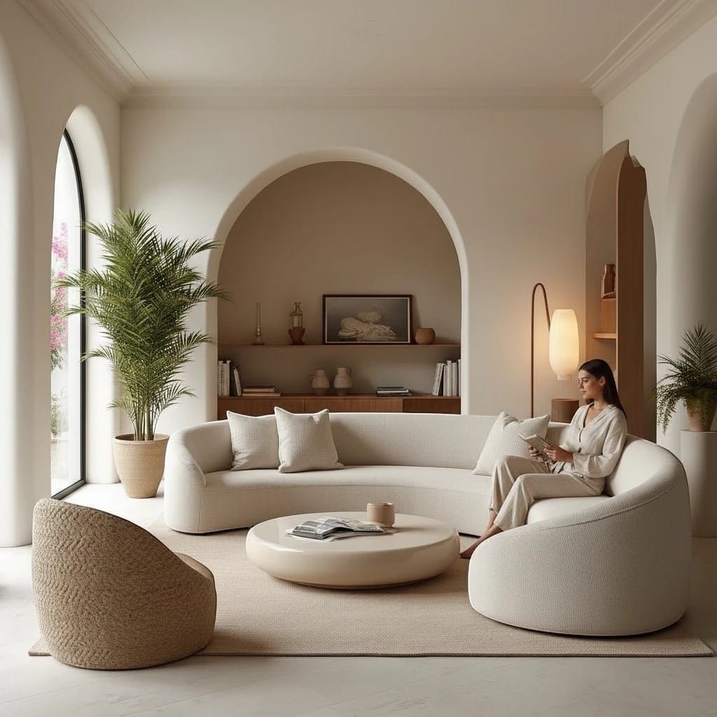 Home Atelier Curved Modern Living Room Sofa
