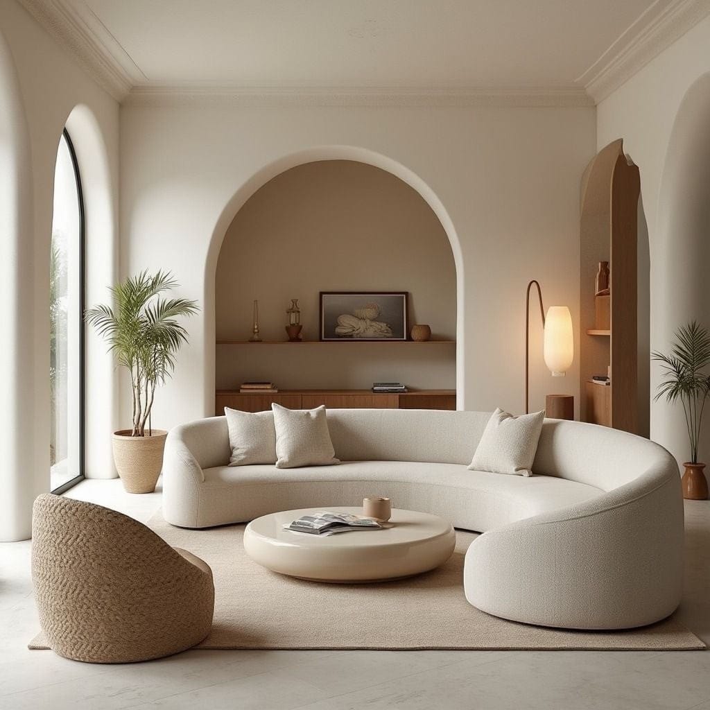 Home Atelier Curved Modern Living Room Sofa